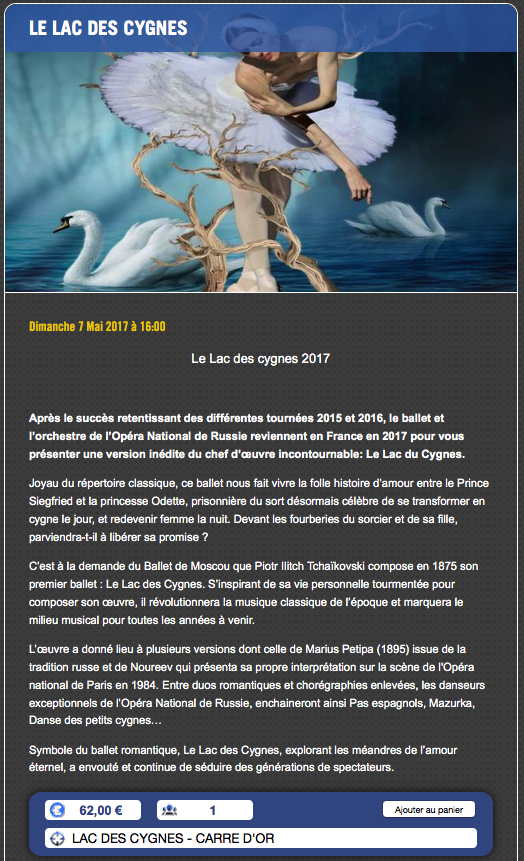 Ballet festival 2017 - Le Lac des Cygnes.